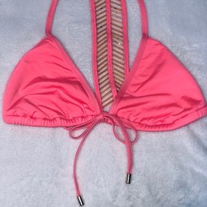 cute coral pink bikini top